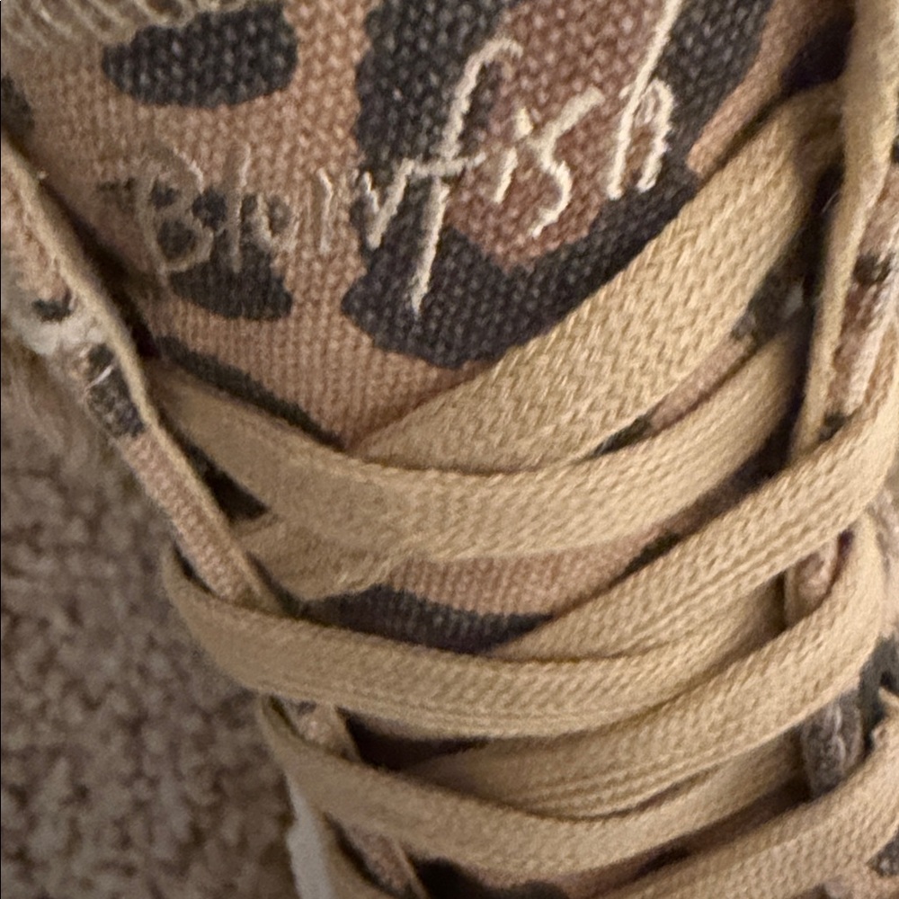 Blowfish Malibu Tan Leopard Print Women's Sneakers - Picture 3 of 6
